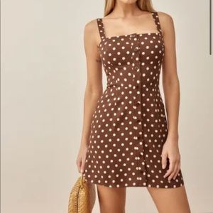 Reformation Antonella Dress | color: au lait | size: 0